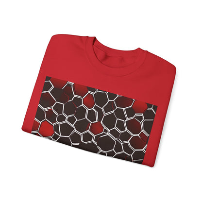boostlete-quiet-power-pattern-hex-vector-0039 — Unisex Heavy Blend Crewneck (G18000)