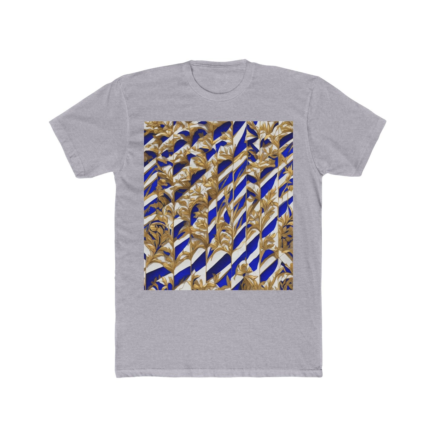 boostlete-iron-intent-pattern-stair-steps-engraved-0083 — Unisex Cotton Crew Tee (NL 3600)