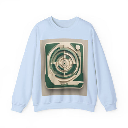 boostlete-mile-by-mile-icon-target-3d-modern-0306 — Unisex Heavy Blend Crewneck (G18000)