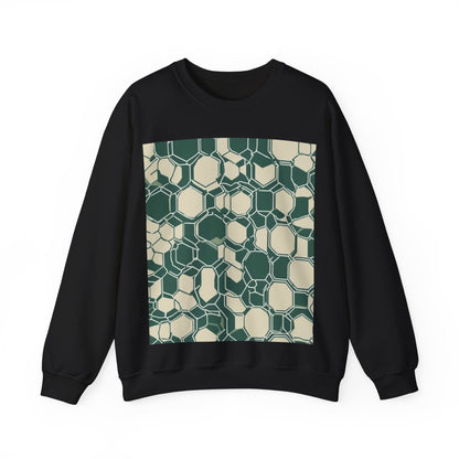 boostlete-iron-intent-pattern-hex-blueprint-0271 — Unisex Heavy Blend Crewneck Sweatshirt (Gildan)