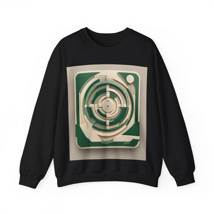 boostlete-mile-by-mile-icon-target-3d-modern-0306 — Unisex Heavy Blend Crewneck (G18000)