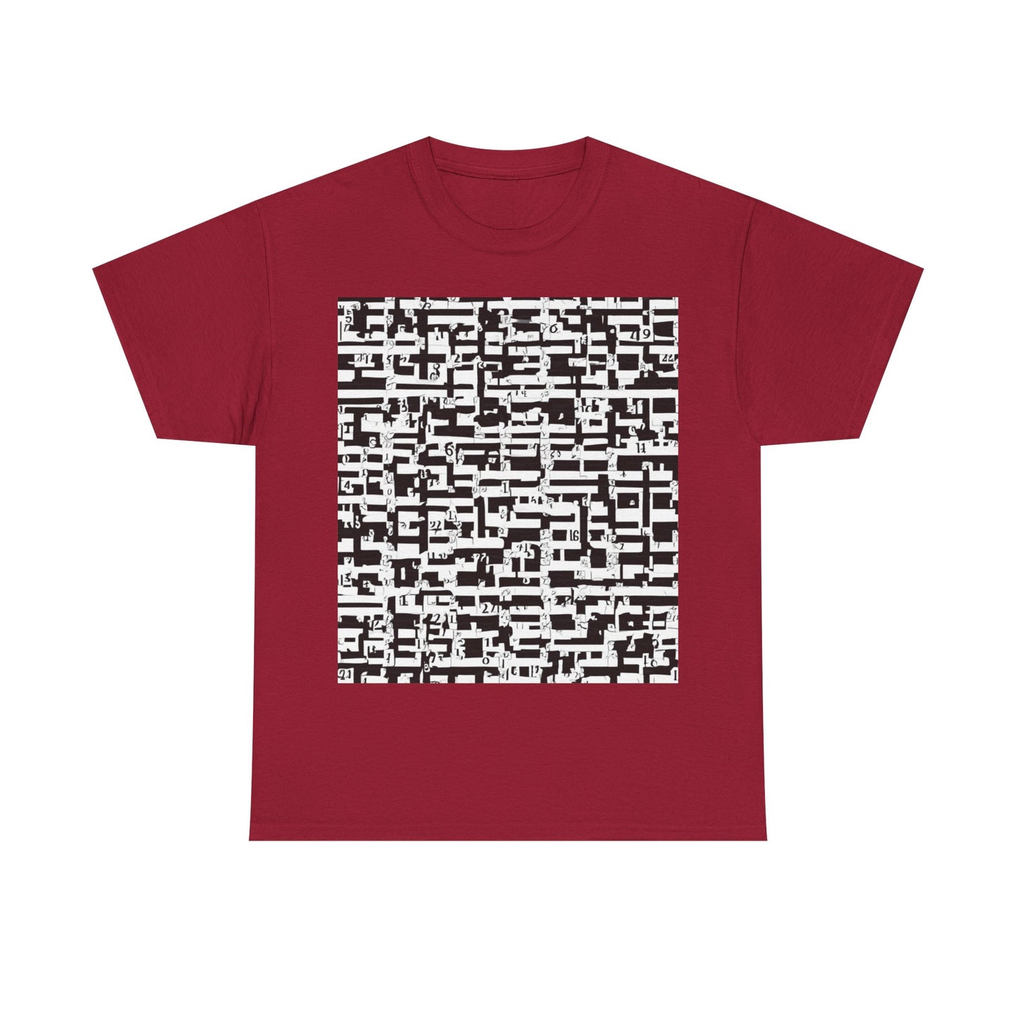 boostlete-iron-intent-pattern-plate-number-badge-0171 — Unisex Heavy Cotton Tee (Gildan 5000)