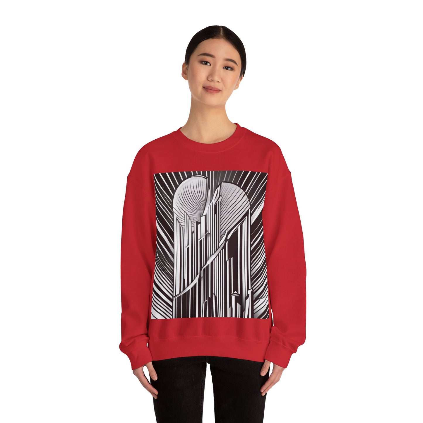 boostlete-boost-mode-icon-sunrise-soft-athletic-0046 — Unisex Heavy Blend Crewneck Sweatshirt (Gildan)