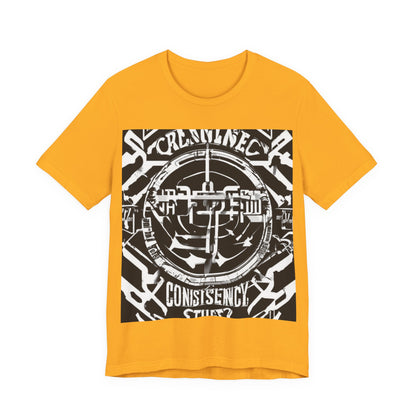 boostlete-am-crew-type-consistency-is-the-flex-centered-industrial-0137 — Unisex Jersey Short Sleeve (B+C 3001)