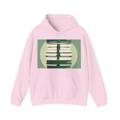 boostlete-recovery-progress-icon-barbell-glitch-vector-1746 — Unisex Heavy Blend Hoodie (G18500)