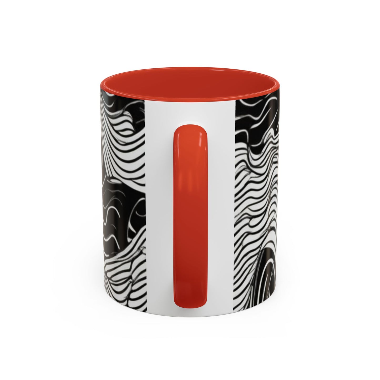 boostlete-field-day-pattern-topographic-line-art-0239 — Accent Mug 11oz/15oz