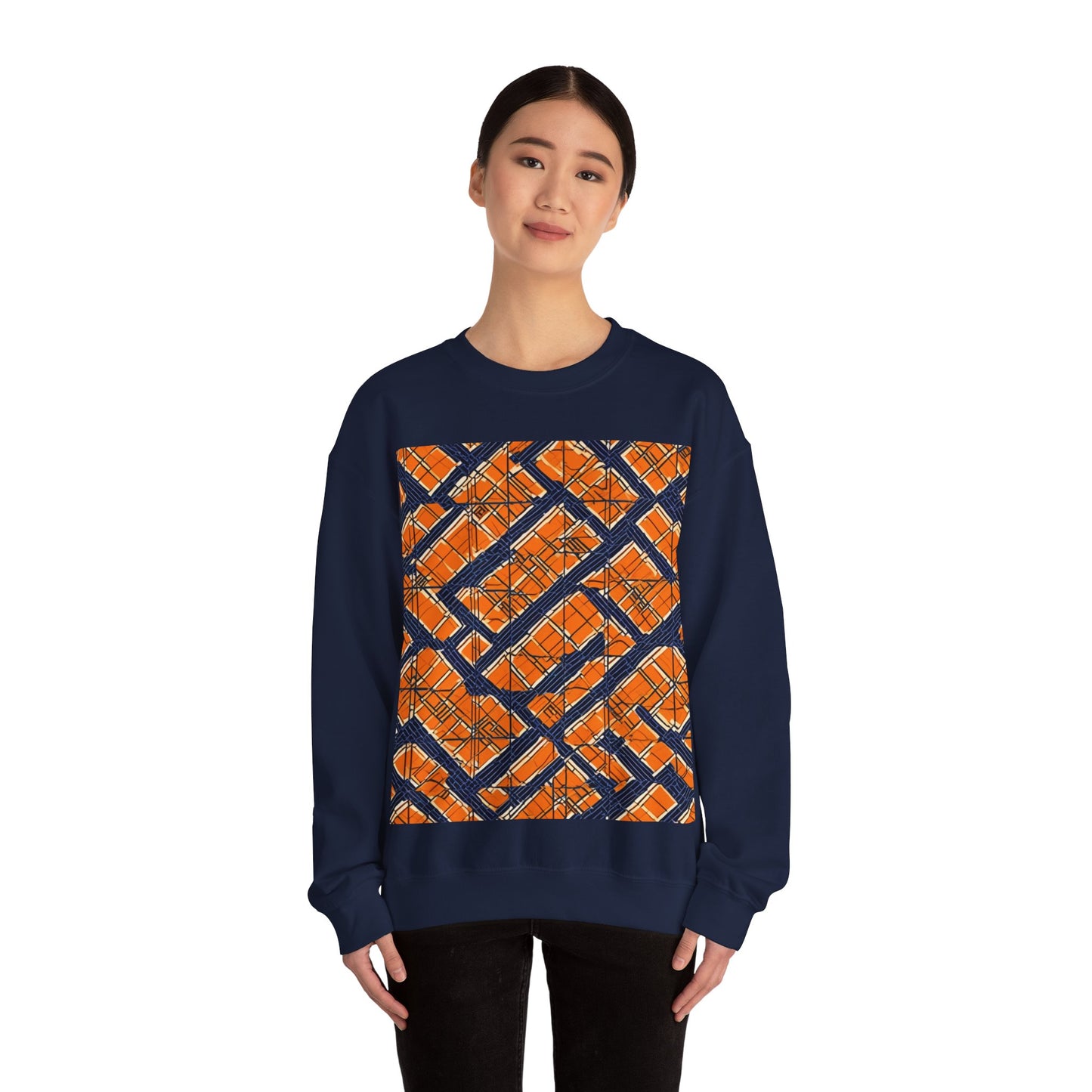 boostlete-boost-mode-pattern-plate-number-monoline-0571 — Unisex Heavy Blend Crewneck (G18000)
