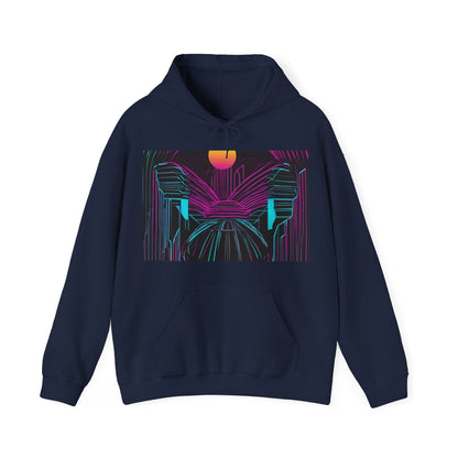 boostlete-rise-grind-icon-sunrise-motion-paper-0962 — Unisex Heavy Blend Hoodie (G18500)