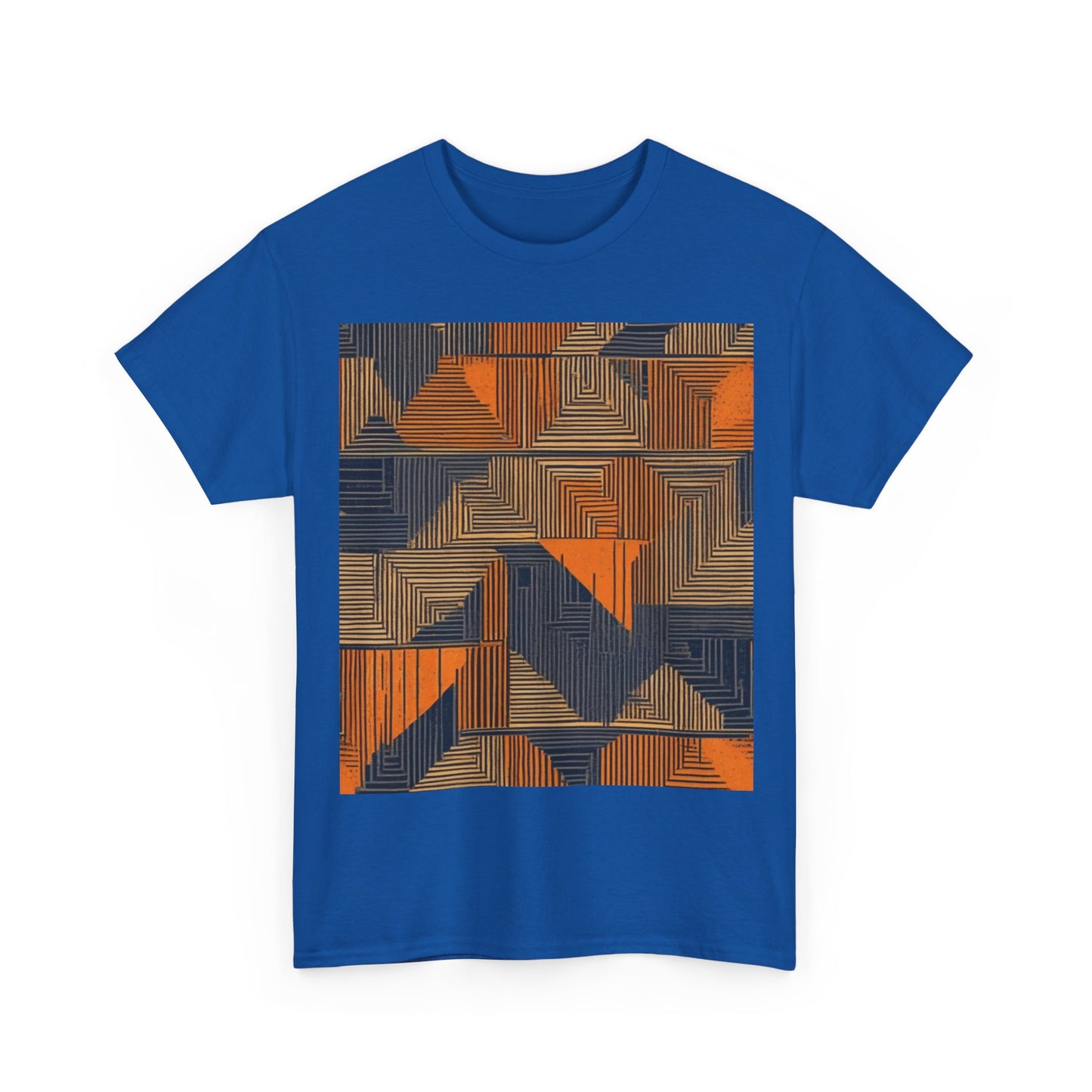 boostlete-field-day-pattern-stair-steps-geometric-0055 — Unisex Heavy Cotton Tee (Gildan 5000)