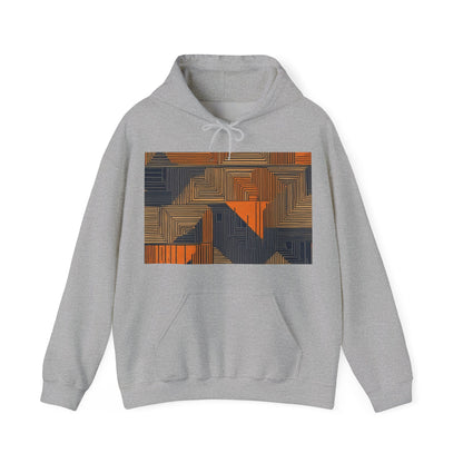 boostlete-field-day-pattern-stair-steps-geometric-0055 — Unisex Heavy Blend Hooded Sweatshirt (Gildan)