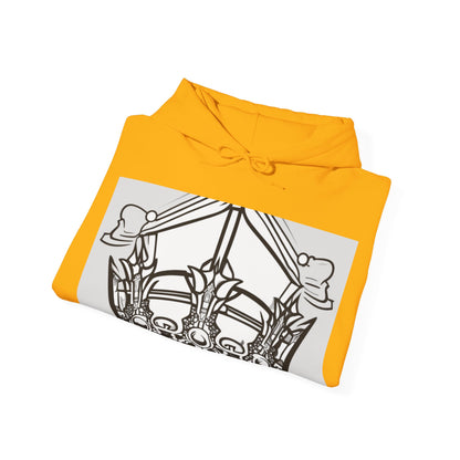 boostlete-quiet-power-icon-crown-outline-badge-0130 — Unisex Heavy Blend Hooded Sweatshirt (Gildan)