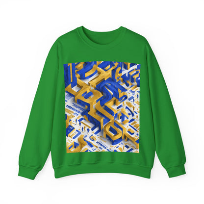 boostlete-iron-intent-type-one-more-rep-arc-isometric-0069 — Unisex Heavy Blend Crewneck Sweatshirt (Gildan)