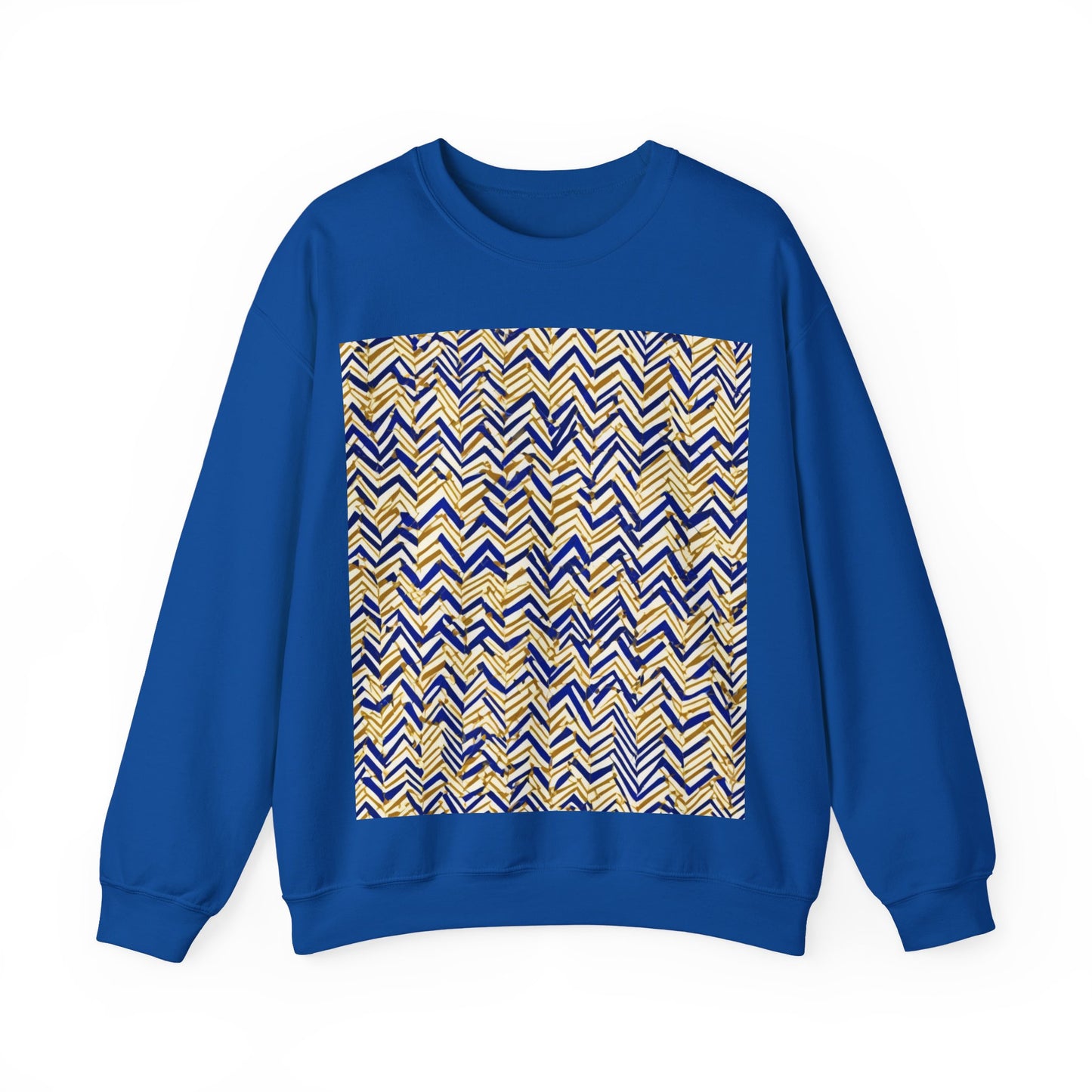 boostlete-boost-mode-pattern-ekg-line-art-0091 — Unisex Heavy Blend Crewneck Sweatshirt (Gildan)