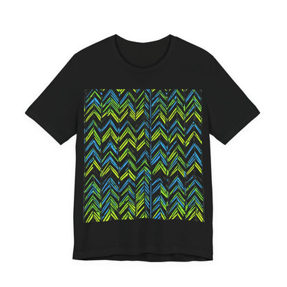 boostlete-mile-by-mile-pattern-chevron-monoline-0051 — Unisex Jersey Short Sleeve (B+C 3001)