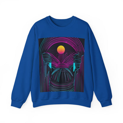 boostlete-rise-grind-icon-sunrise-motion-paper-0962 — Unisex Heavy Blend Crewneck (G18000)