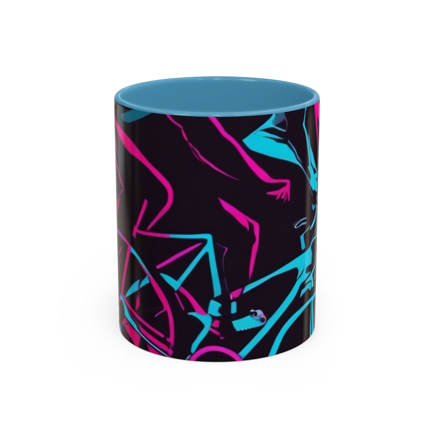 boostlete-rise-grind-scene-cyclist-outline-vector-0868 — Accent Mug 11/15oz