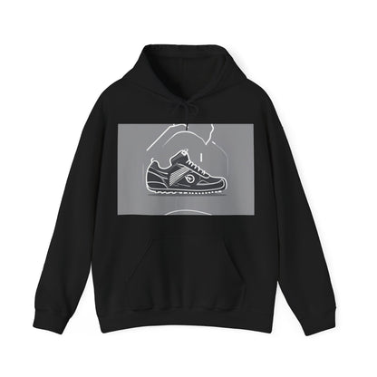boostlete-boost-mode-icon-sneaker-offset-vector-0166 — Unisex Heavy Blend Hooded Sweatshirt (Gildan)
