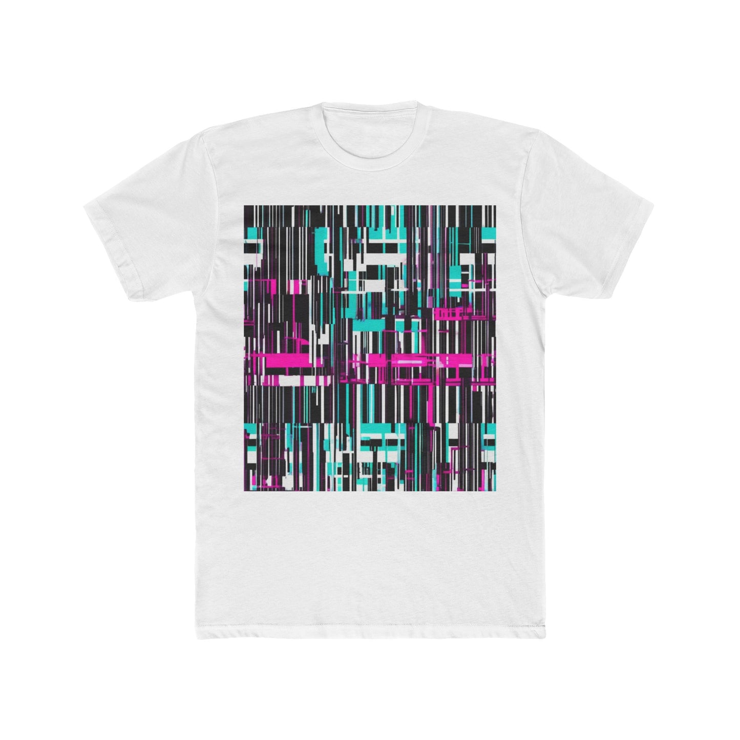 boostlete-am-crew-pattern-barcode-bold-0023 — Unisex Cotton Crew Tee (NL 3600)