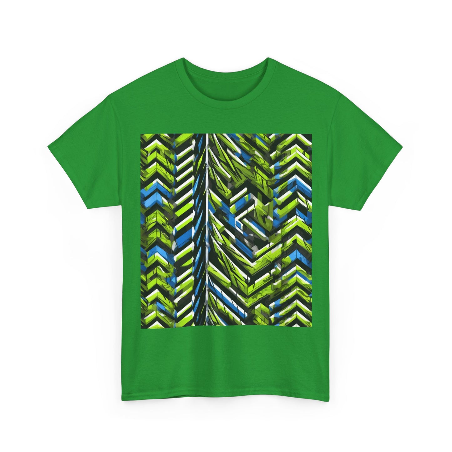 boostlete-rise-grind-pattern-chevron-isometric-0195 — Unisex Heavy Cotton Tee (Gildan 5000)