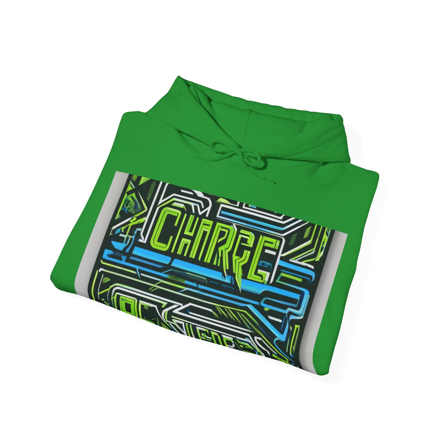 boostlete-pr-season-type-charge-train-recover-outline-over-solid-geometric-0129 — Unisex Heavy Blend Hooded Sweatshirt (Gildan)