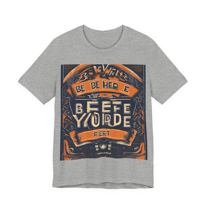 boostlete-field-day-type-be-where-your-feet-are-banner-engraved-0029 — Unisex Jersey Short Sleeve (B+C 3001)