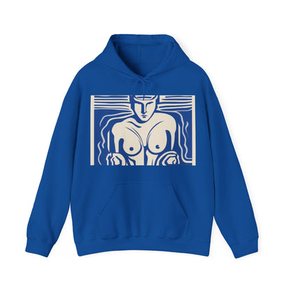 boostlete-boost-mode-icon-swimmer-motion-vector-0062 — Unisex Heavy Blend Hooded Sweatshirt (Gildan)