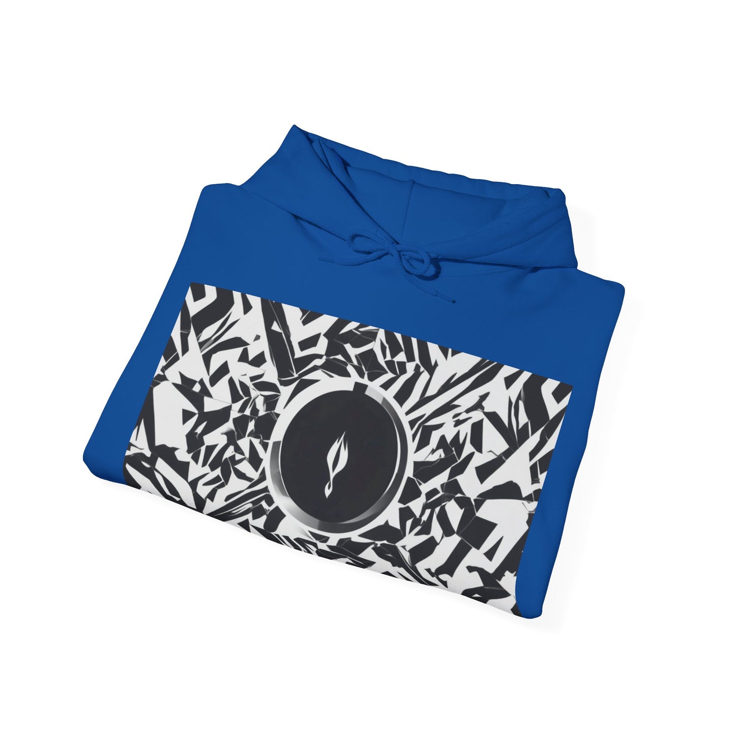 boostlete-am-crew-icon-flame-matte-geometric-0286 — Unisex Heavy Blend Hooded Sweatshirt (Gildan)