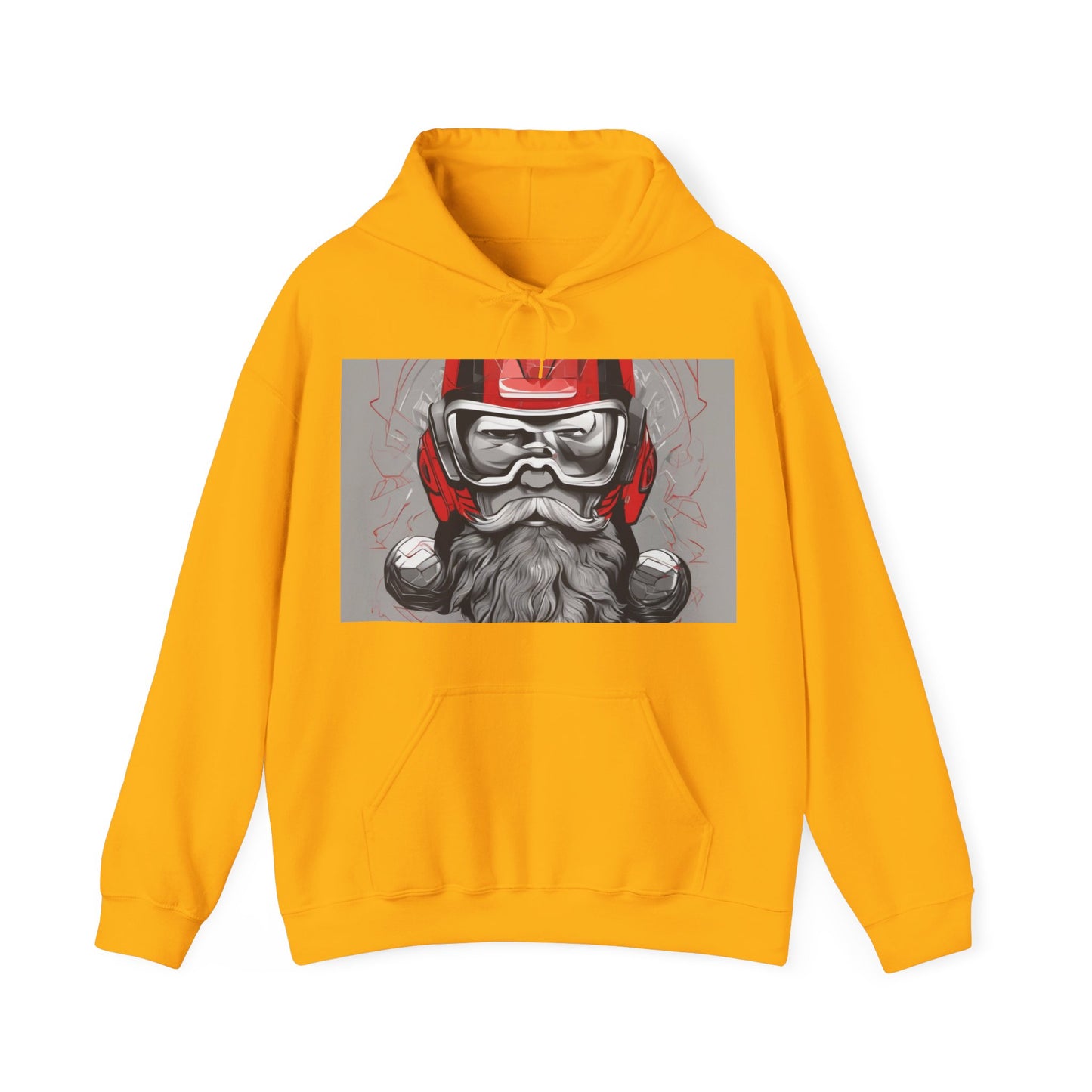 boostlete-pr-season-type-calm-is-a-superpower-outline-over-solid-isometric-0413 — Unisex Heavy Blend Hooded Sweatshirt (Gildan)