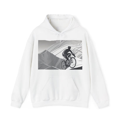 boostlete-recovery-progress-scene-cyclist-motion-vector-0808 — Unisex Heavy Blend Hoodie (G18500)