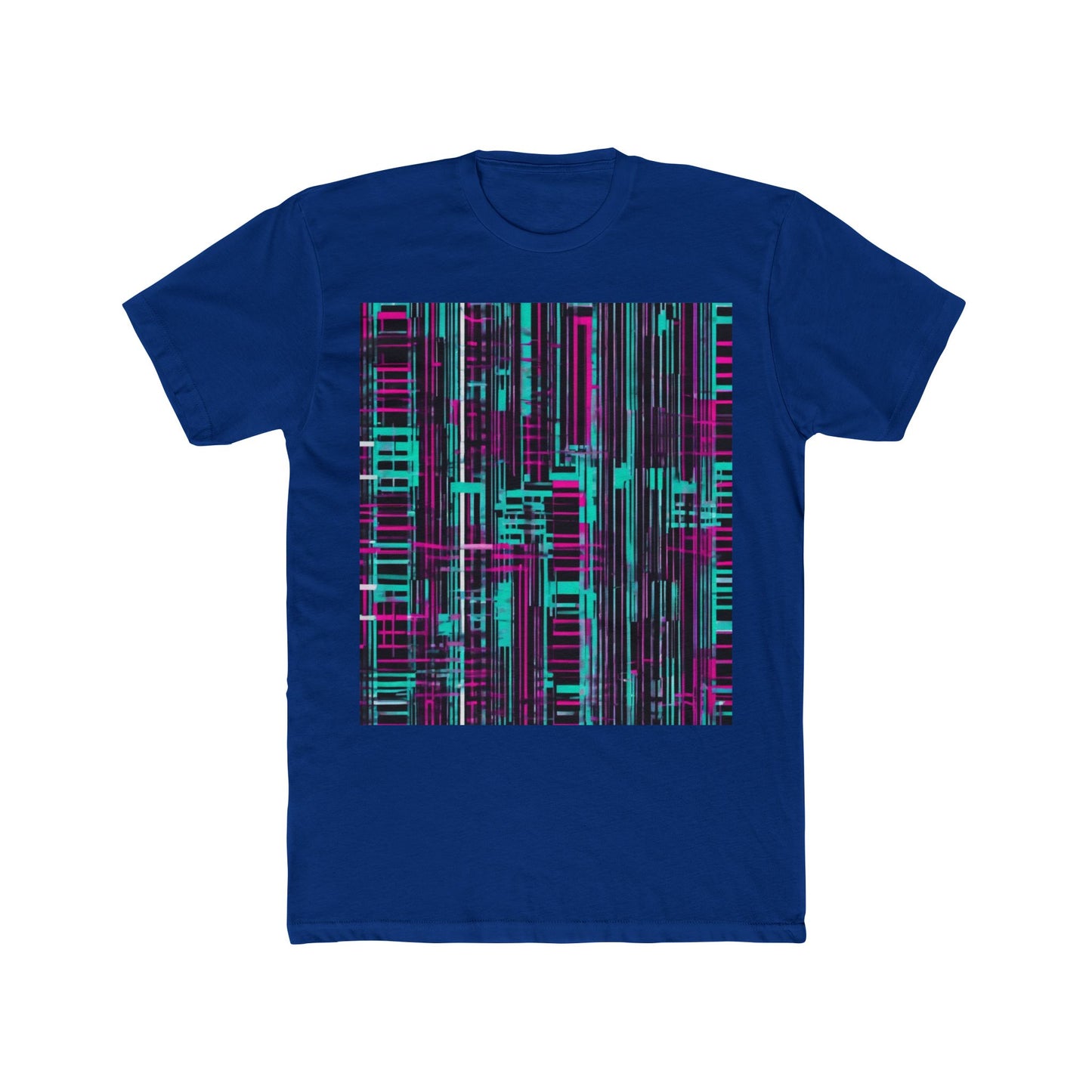 boostlete-field-day-pattern-barcode-retro-0275 — Unisex Cotton Crew Tee (NL 3600)