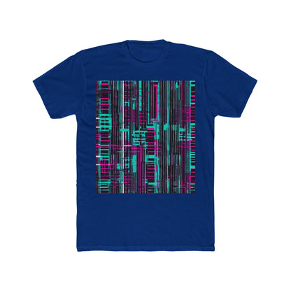 boostlete-field-day-pattern-barcode-retro-0275 — Unisex Cotton Crew Tee (NL 3600)