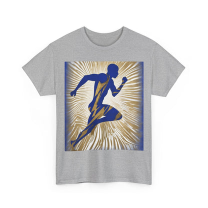 boostlete-field-day-scene-sprinter-motion-paper-0496 — Unisex Heavy Cotton Tee (Gildan 5000)