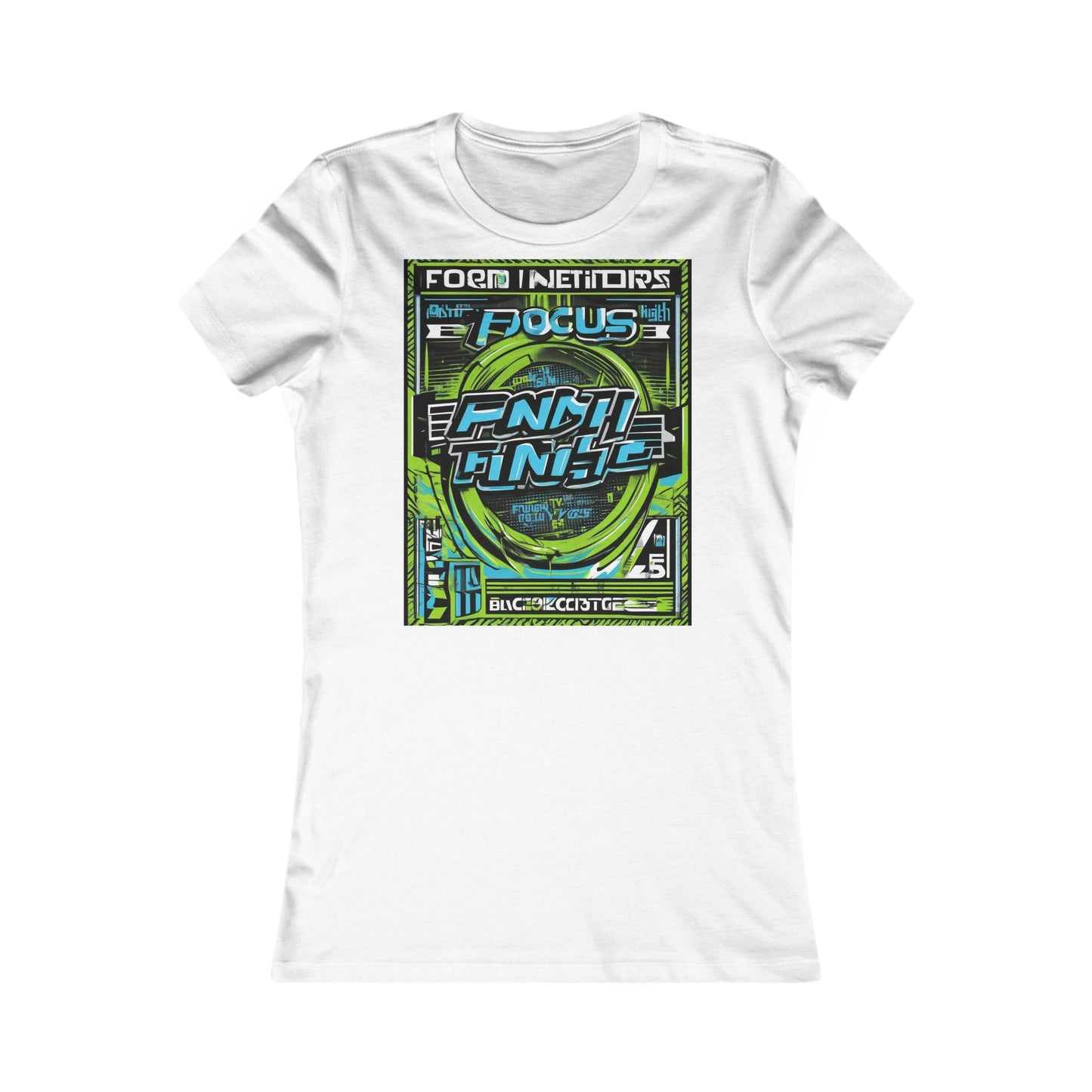 boostlete-iron-intent-type-focus-finish-big-retro-0177 — Women's Favorite Tee (B+C 6004)