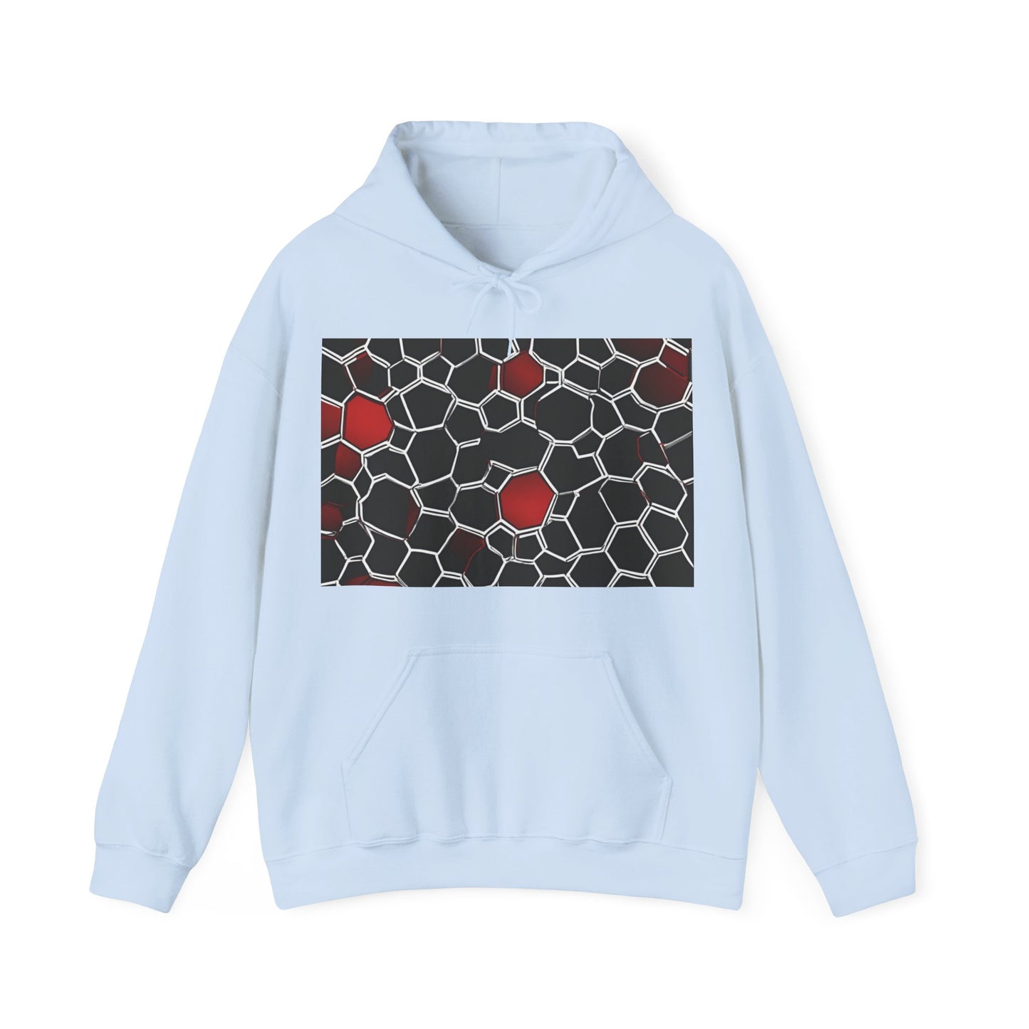 boostlete-quiet-power-pattern-hex-vector-0039 — Unisex Heavy Blend Hoodie (G18500)