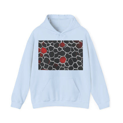 boostlete-quiet-power-pattern-hex-vector-0039 — Unisex Heavy Blend Hoodie (G18500)