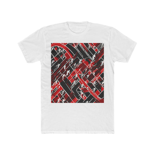 boostlete-pr-season-scene-marathoner-outline-modern-0124 — Unisex Cotton Crew Tee (NL 3600)