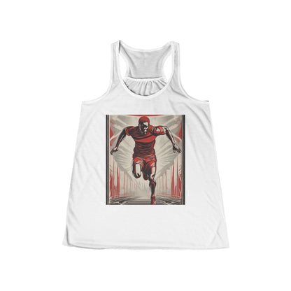 boostlete-am-crew-scene-sprinter-outline-athletic-0228 — Women's Flowy Racerback Tank (B+C 8800)