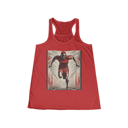 boostlete-am-crew-scene-sprinter-outline-athletic-0228 — Women's Flowy Racerback Tank (B+C 8800)
