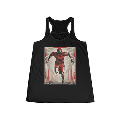 boostlete-am-crew-scene-sprinter-outline-athletic-0228 — Women's Flowy Racerback Tank (B+C 8800)