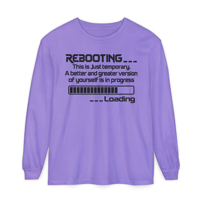 Rebooting Loading Humor Long Sleeve T-Shirt