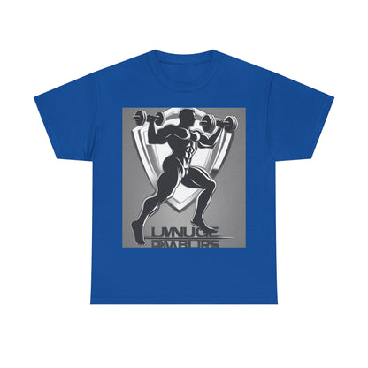 boostlete-mile-by-mile-scene-lunge-3d-athletic-0020 — Unisex Heavy Cotton Tee (Gildan 5000)