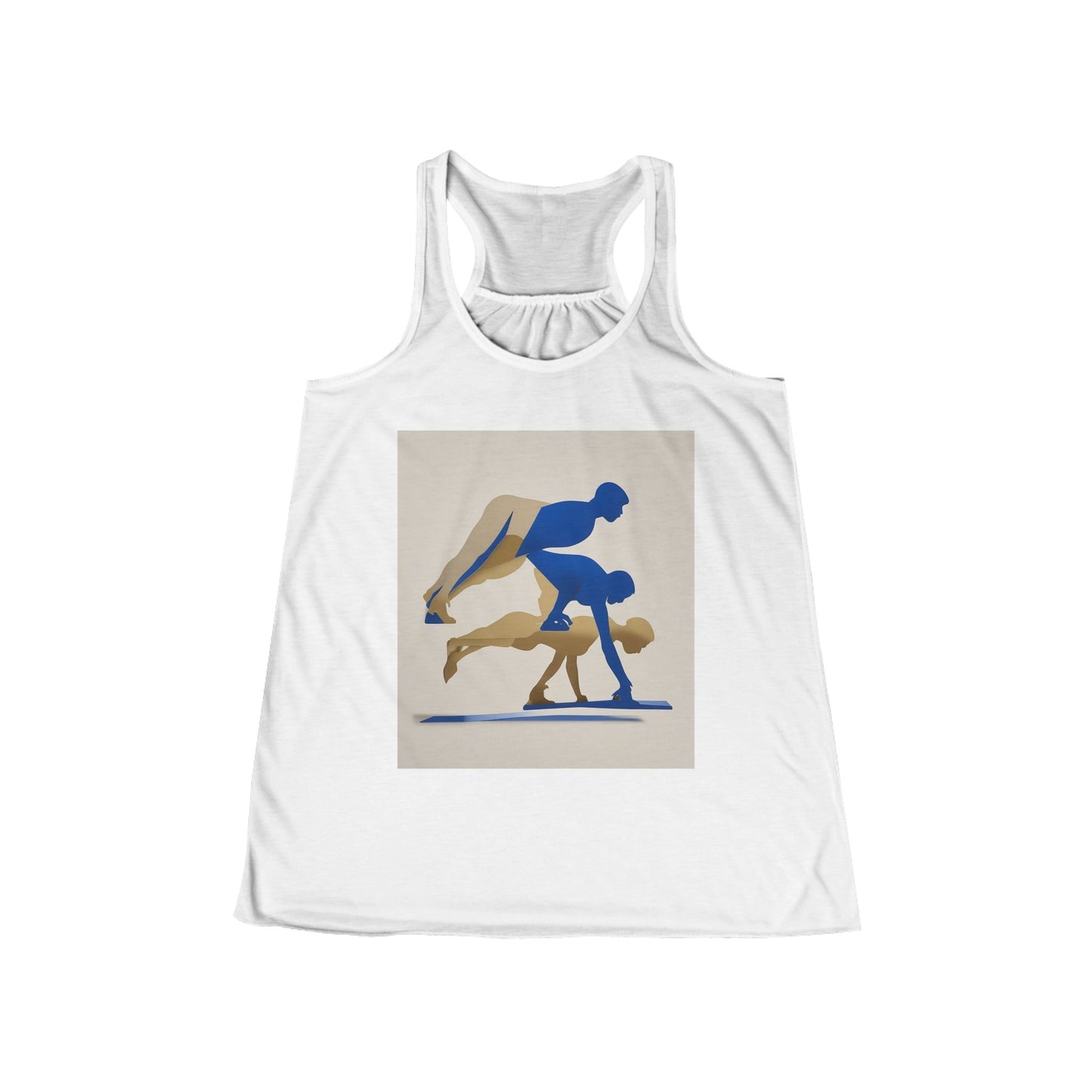 boostlete-mile-by-mile-scene-push-up-duotone-paper-0040 — Women's Flowy Racerback Tank (B+C 8800)