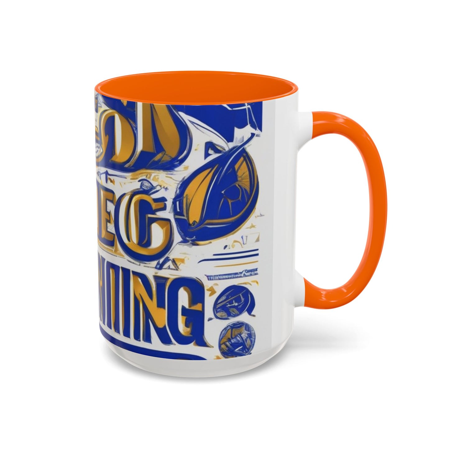 boostlete-am-crew-type-own-the-morning-outline-over-solid-vector-0429 — Accent Mug 11/15oz