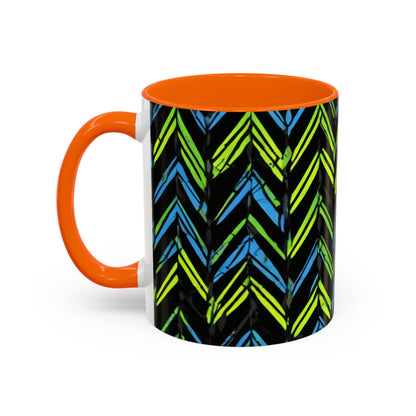 boostlete-mile-by-mile-pattern-chevron-monoline-0051 — Accent Mug 11oz/15oz