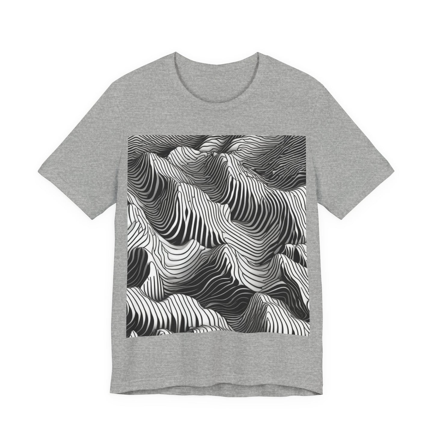 boostlete-field-day-pattern-topographic-isometric-0211 — Unisex Jersey Short Sleeve (B+C 3001)