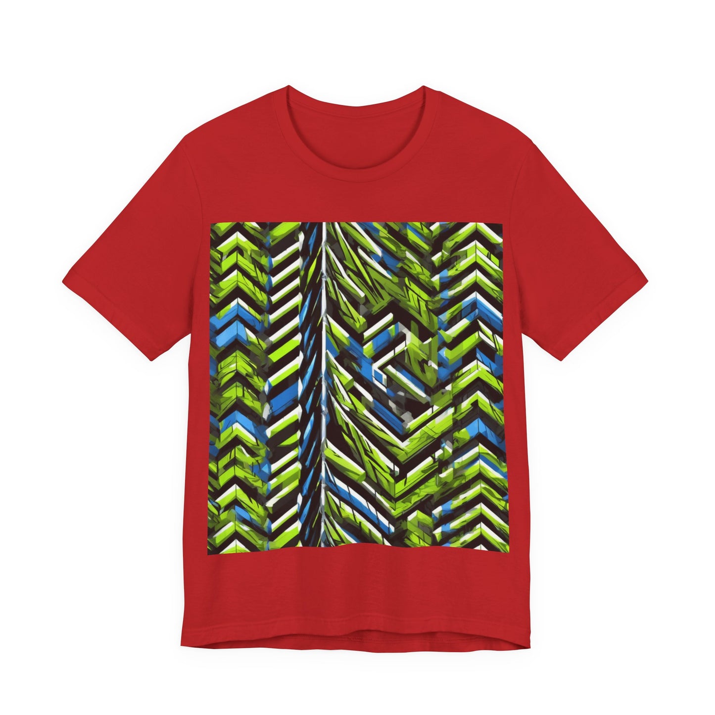 boostlete-rise-grind-pattern-chevron-isometric-0195 — Unisex Jersey Short Sleeve (B+C 3001)