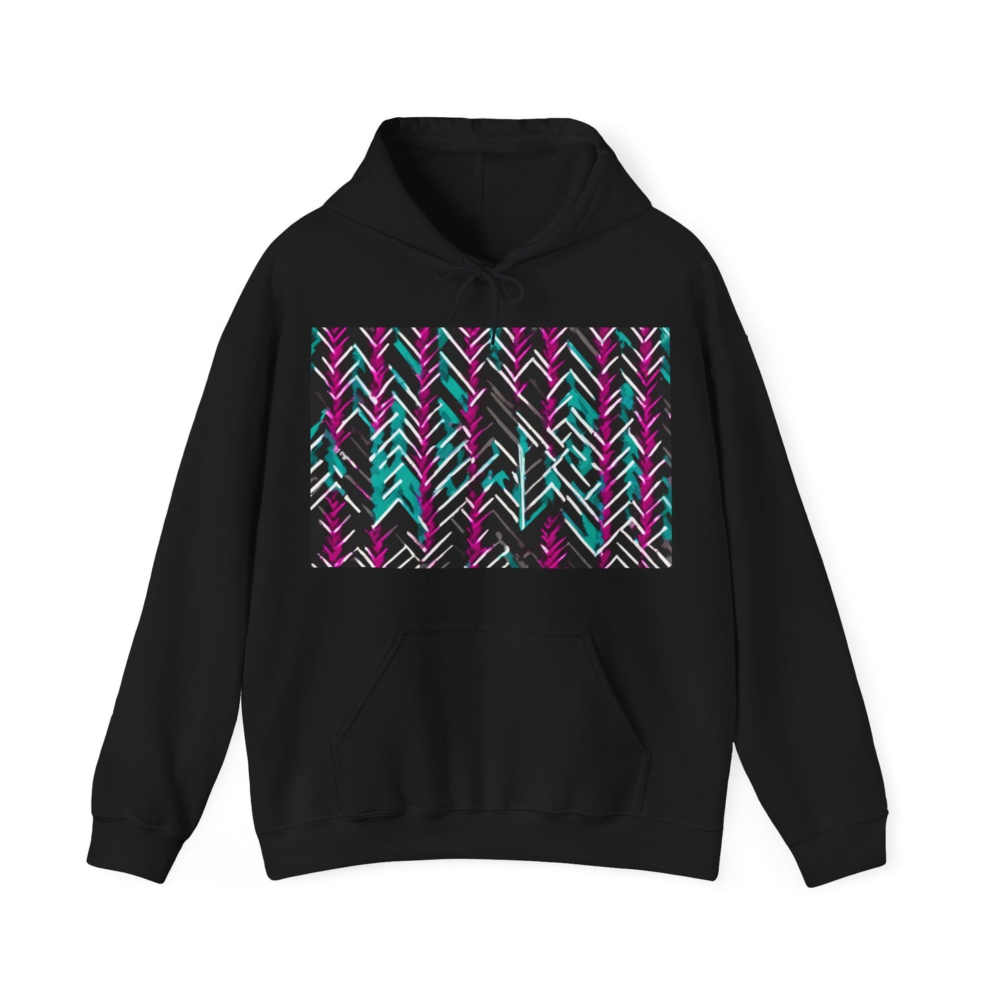 boostlete-recovery-progress-pattern-chevron-retro-0243 — Unisex Heavy Blend Hoodie (G18500)