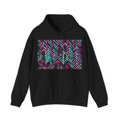 boostlete-recovery-progress-pattern-chevron-retro-0243 — Unisex Heavy Blend Hoodie (G18500)