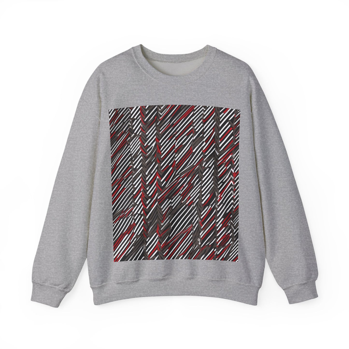 boostlete-field-day-pattern-diagonal-paper-0287 — Unisex Heavy Blend Crewneck Sweatshirt (Gildan)