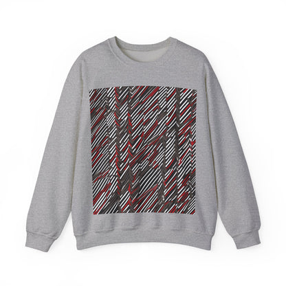 boostlete-field-day-pattern-diagonal-paper-0287 — Unisex Heavy Blend Crewneck Sweatshirt (Gildan)